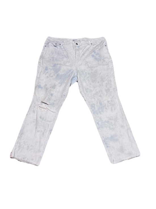crown & ivy Denim - Crown & Ivy High-Rise Vintage Straight Destructed Jeans Women 20W